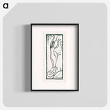 A naked woman illustration for a poetry collection by Paul Verlaine - Maurice Denis Poster.