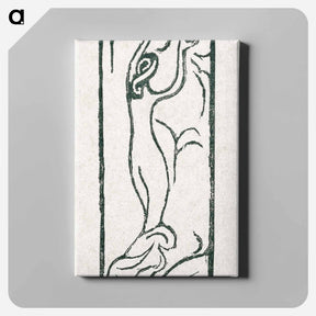 アートパネル-A naked woman illustration for a poetry collection by Paul Verlaine - モーリス ドニ Canvas.