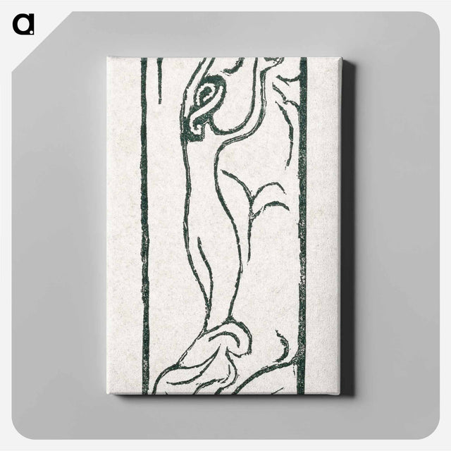 アートパネル-A naked woman illustration for a poetry collection by Paul Verlaine - モーリス ドニ Canvas.