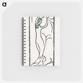 アートメモ帳-A naked woman illustration for a poetry collection by Paul Verlaine - モーリス ドニ Memo.