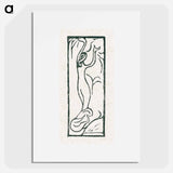 A naked woman illustration for a poetry collection by Paul Verlaine - Maurice Denis Poster.