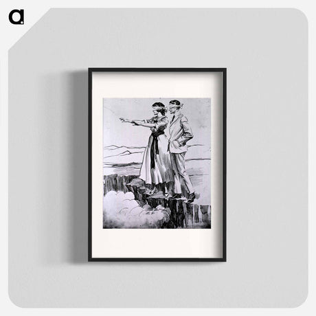 アートポスター-Venereal Disease Prevention Poster, Vignette of a Young Couple
 - 国立医学図書館 Poster.
