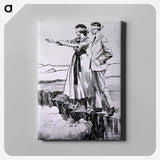アートパネル-Venereal Disease Prevention Poster, Vignette of a Young Couple
 - 国立医学図書館 Canvas.