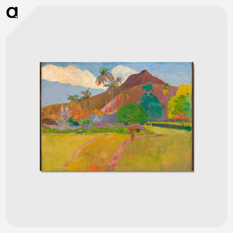 アートポストカード-Tahitian Landscape - ポール ゴーギャン Postcard.
