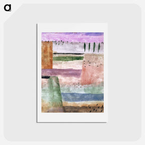 アートポストカード-Landscape with Poplars
 - パウル クレー Postcard.