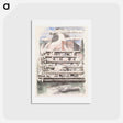 アートポストカード-Design for Urne Buriall–Funeral Pyre - ポール ナッシュ Postcard.