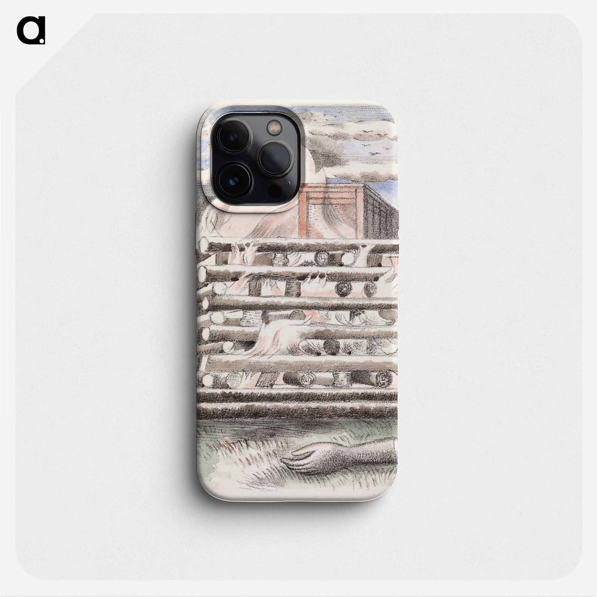 Design for Urne Buriall–Funeral Pyre - ポール ナッシュ Phone Case.