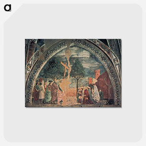 アートポストカード-Exaltation of the Cross: Heraclius enters Jerusalem with the Cross - ピエロ デラ フランチェスカ Postcard.
