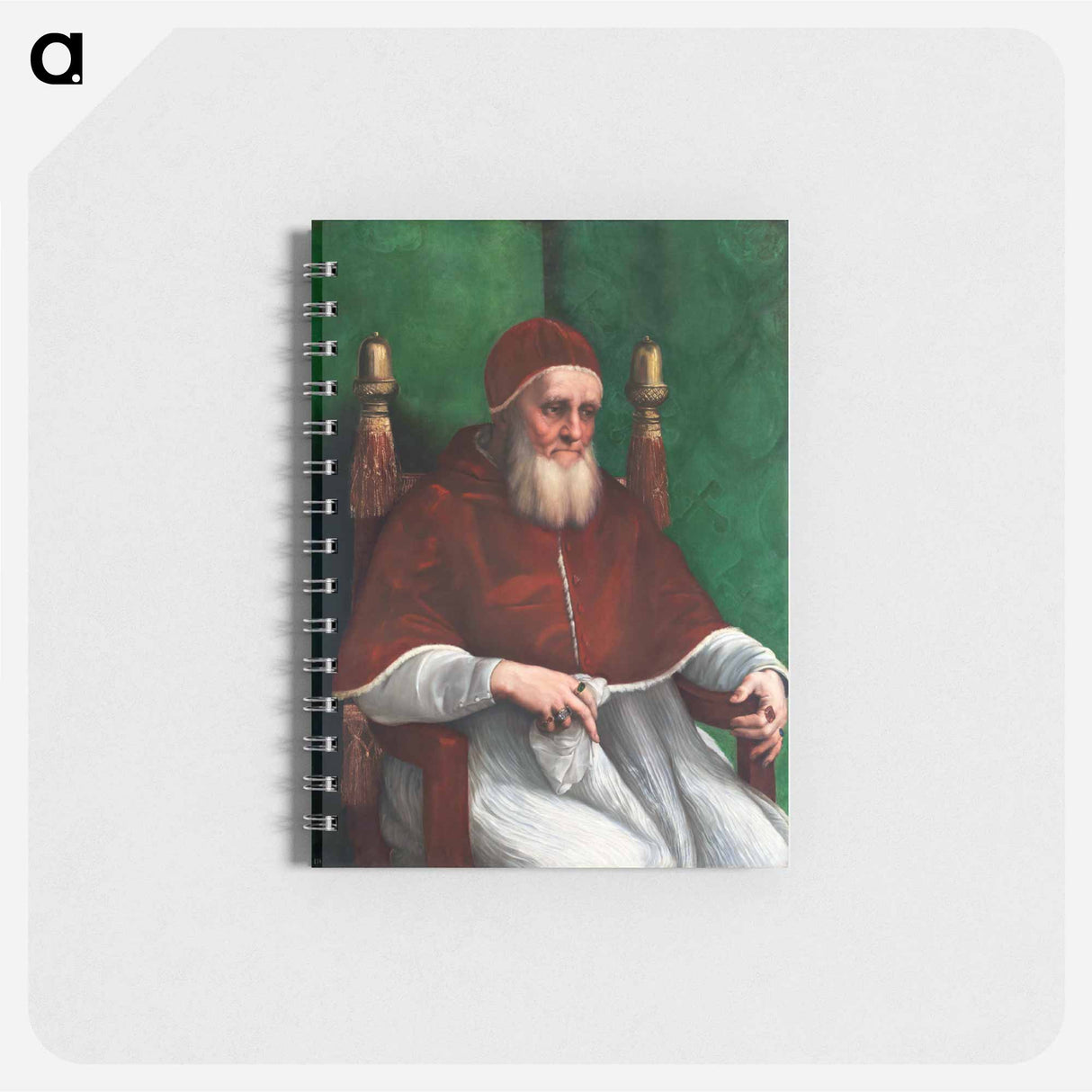 Raphael's Portrait of Pope Julius II - ラファエロ サンティ Memo.
