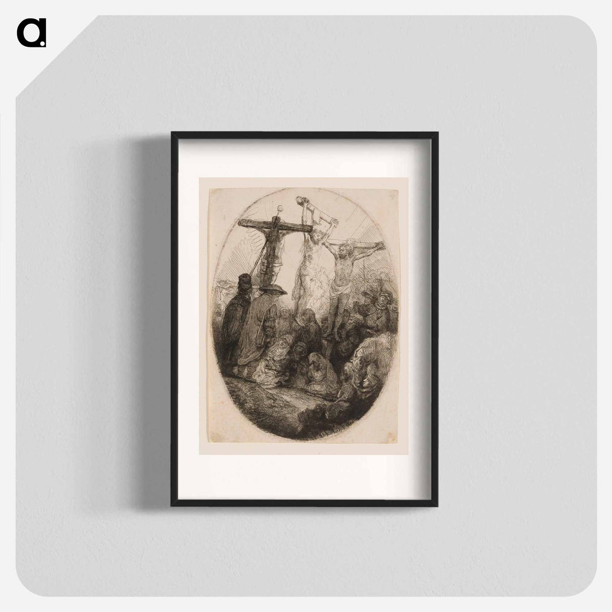 Rembrandt van Rijn's oval plate - レンブラント ファン レイン Poster.