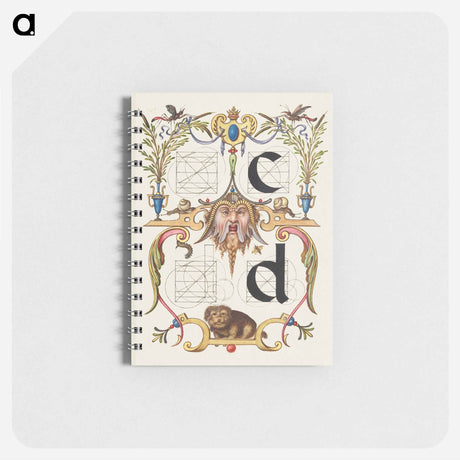 アートメモ帳-Guide for Constructing the Letters c and d from Mira Calligraphiae Monumenta
 - 書道のお手本 Memo.
