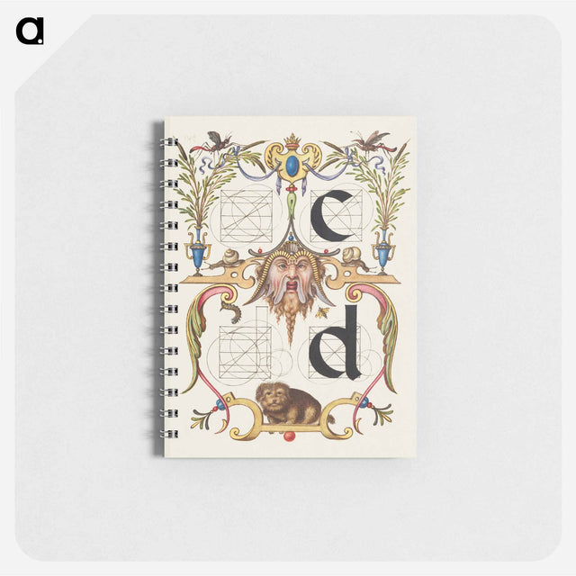 アートメモ帳-Guide for Constructing the Letters c and d from Mira Calligraphiae Monumenta
 - 書道のお手本 Memo.
