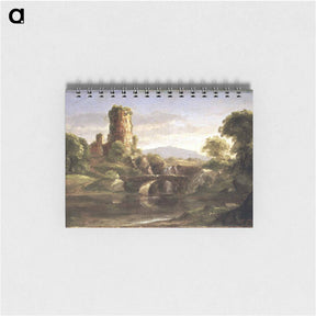 アートメモ帳-Ruined Castle and River - トーマス コール Memo.