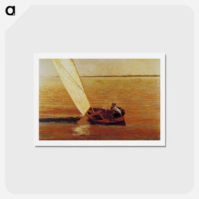 アートポストカード-Sailing - トーマス エイキンズ Postcard.