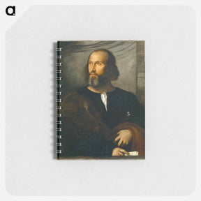 アートメモ帳-Portrait of a Bearded Man - ティツィアーノ ヴェチェッリオ Memo.