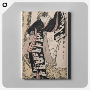 アートパネル-Kabuki Actor Nakayama Tomisaburō I as the Cowherd Ofude in Otokoyama Oedo No Ishizue - 東洲斎 写楽 Canvas.