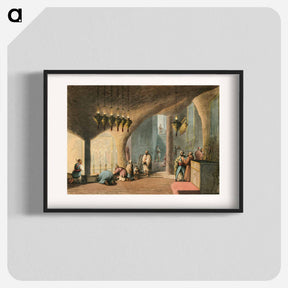 アートポスター-The Grotto of the Nativity - オスマン帝国領内の景色 Poster.
