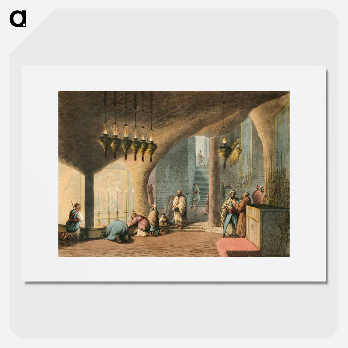 The Grotto of the Nativity - View of the Ottoman Empire Poster.