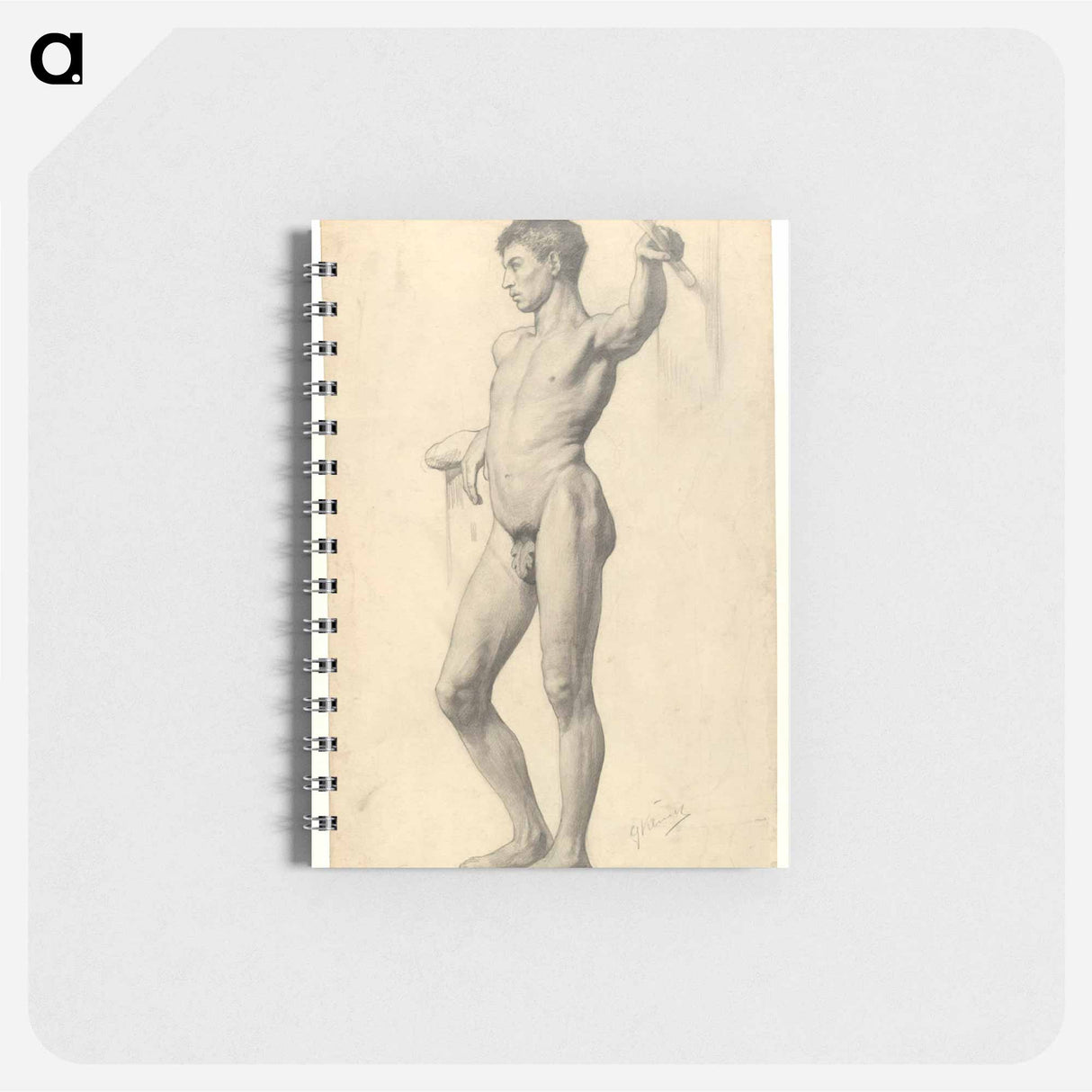 アートメモ帳-Male Academy Nude
 - ウィーン博物館 Memo.