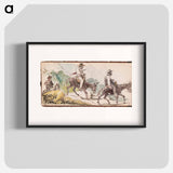 Riding Donkeys in a Mountain Landscape - Wilhelm Marstrand Poster.