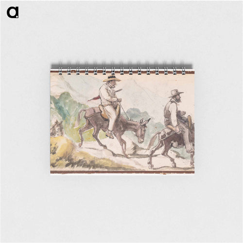 Riding Donkeys in a Mountain Landscape - Wilhelm Marstrand Memo.