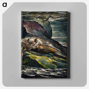 アートパネル-The eagle illustration from Milton: a Poem, To Justify the Ways of God to Men by William Blake - ウィリアム ブレイク Canvas.