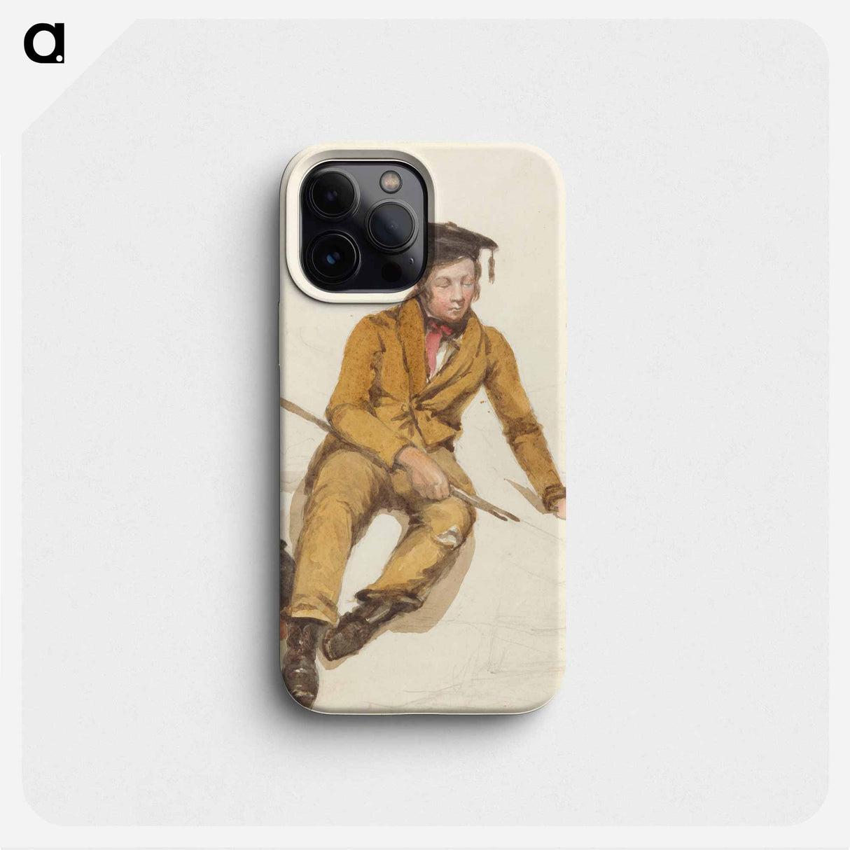 A Young Scholar Goes Fishing - ウィリアム ヘンリー ハント Phone Case.