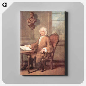 アートパネル-Portrait of Dr. Benjamin Hoadly - ウィリアム ホガース Canvas.