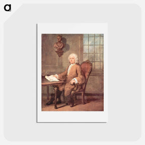 アートポストカード-Portrait of Dr. Benjamin Hoadly - ウィリアム ホガース Postcard.