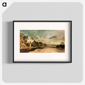 アートポスター-The Thames near Walton Bridges - ウィリアム ターナー Poster.