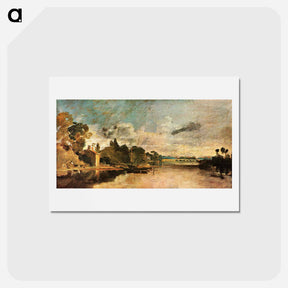 アートポストカード-The Thames near Walton Bridges - ウィリアム ターナー Postcard.