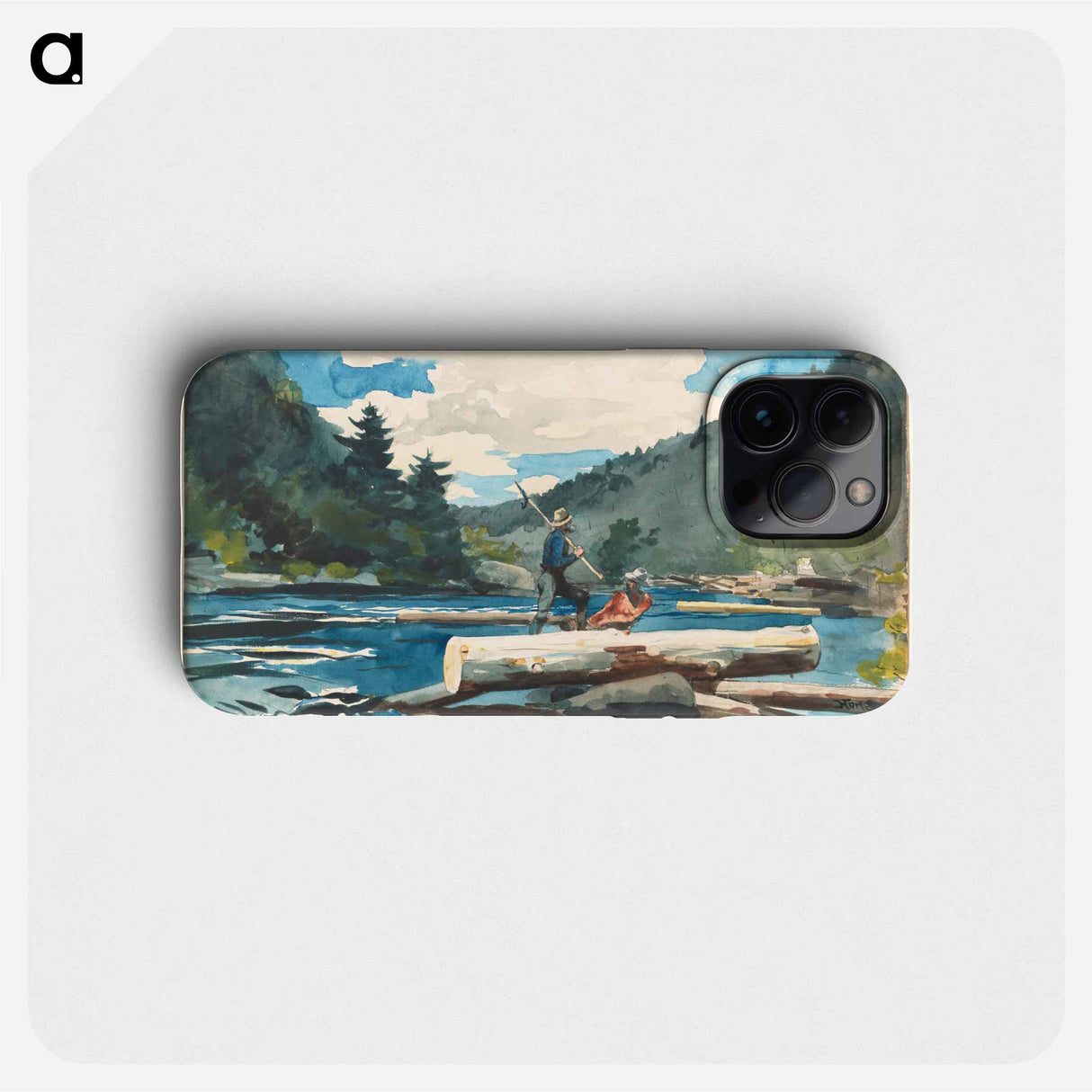 Hudson River, Logging - Winslow Homer Phone Case.