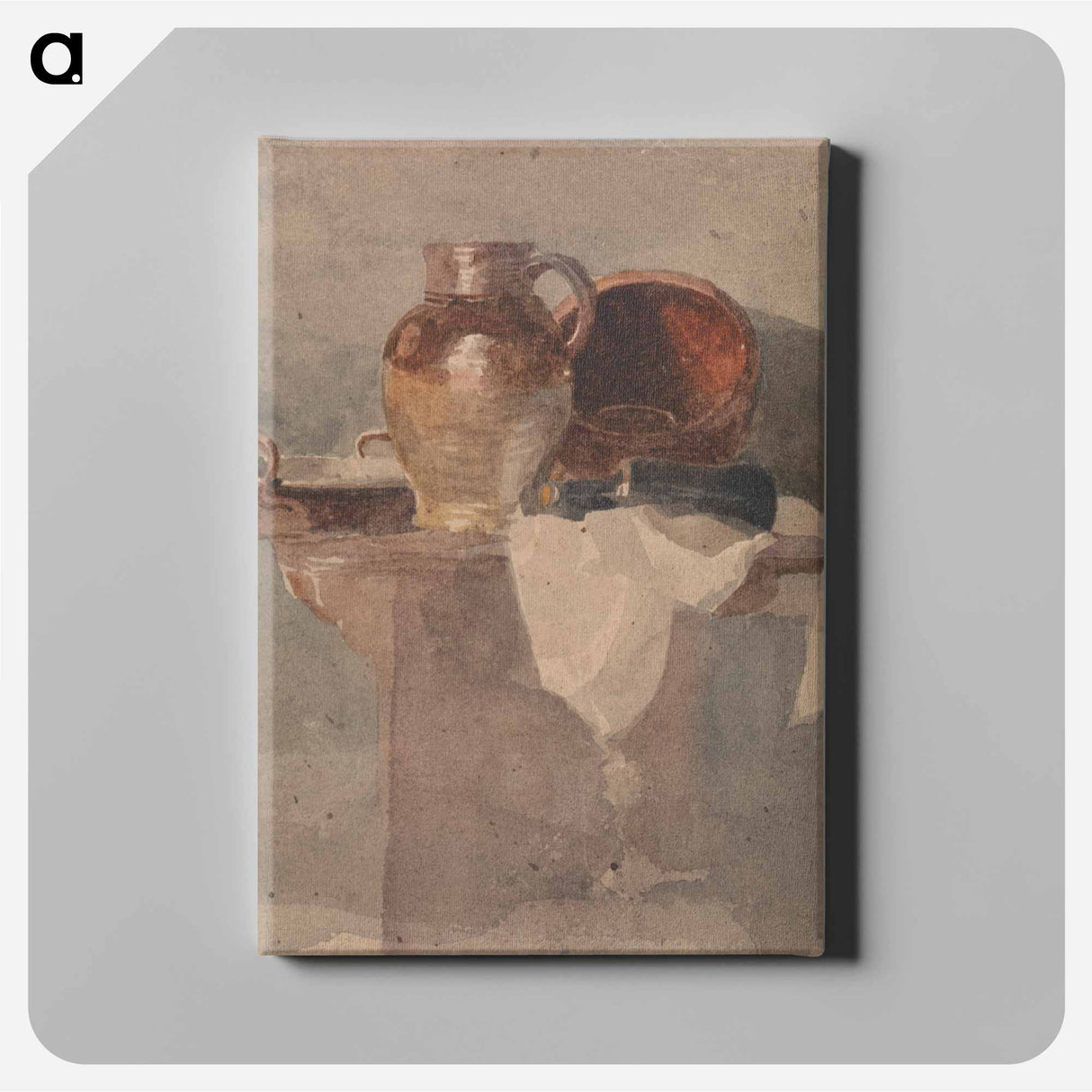 アートパネル-Still Life with a Jug and Copper Pan
 - イェール大学アートギャラリー Canvas.