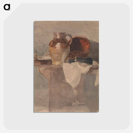 アートポストカード-Still Life with a Jug and Copper Pan
 - イェール大学アートギャラリー Postcard.
