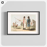 Illustration of the horse dealer from The Costume of Yorkshire - 19世紀のヨークシャー Poster.