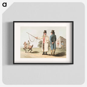 アートポスター-Illustration of the horse dealer from The Costume of Yorkshire - 19世紀のヨークシャー Poster.