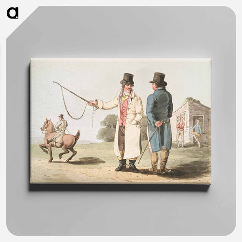 Illustration of the horse dealer from The Costume of Yorkshire - 19世紀のヨークシャー Canvas.