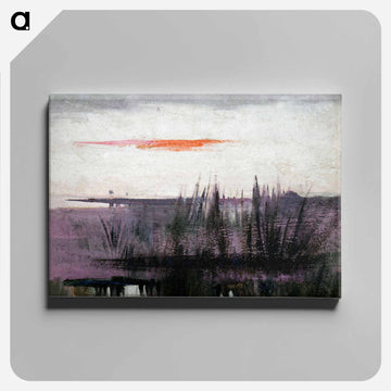 The Sky Simulated by White Flamingoes - アボット ハンダーソン セイヤー Canvas.