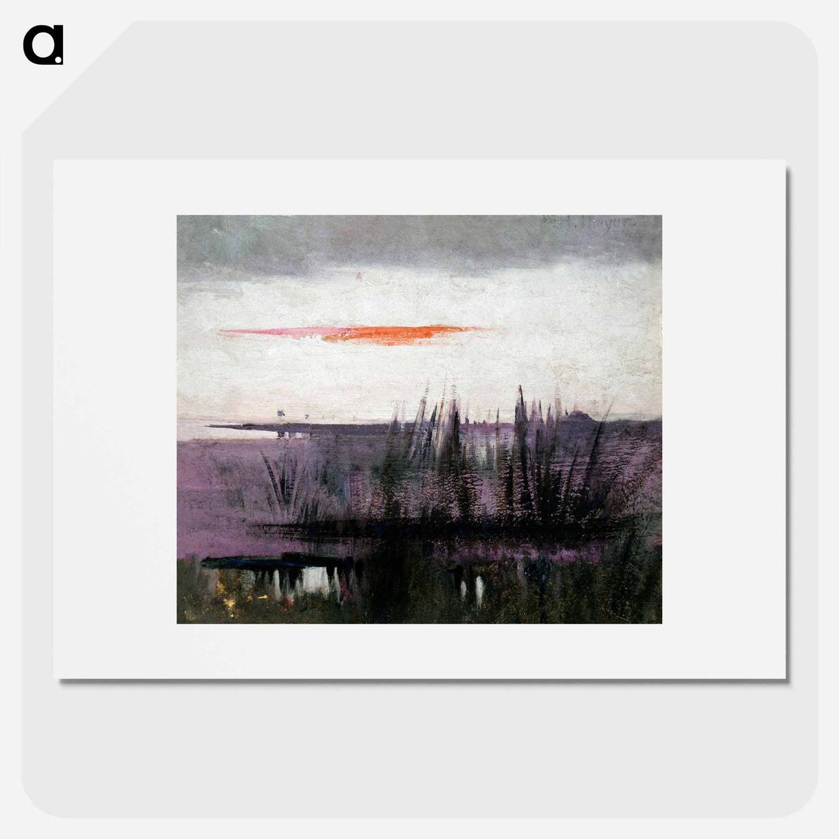 The Sky Simulated by White Flamingoes - アボット ハンダーソン セイヤー Poster.