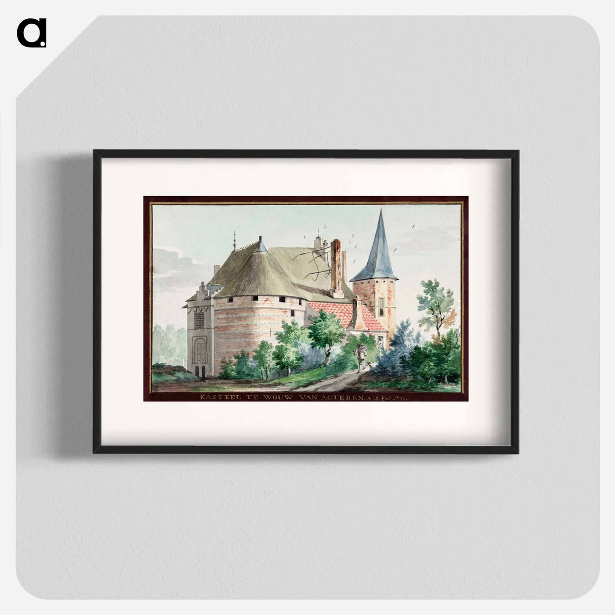 The castle in Wouw - アールト シューマン Poster.