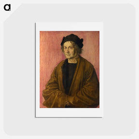 アートポストカード-Portrait of Dürer's Father at 70 - アルブレヒト デューラー Postcard.
