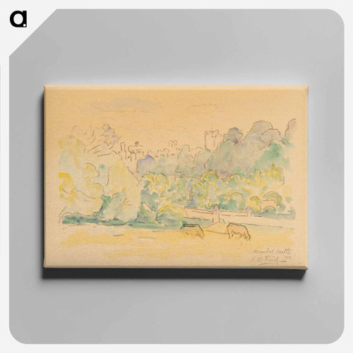 Linna englannissa - アルフレッド ウィリアム フィンチ Canvas.