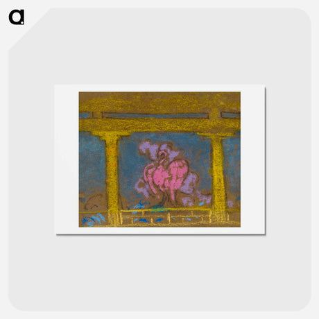 アートポストカード-Study for Scene in the Daughter of Heaven, Santa Fe - 不思議の国のアリス Postcard.