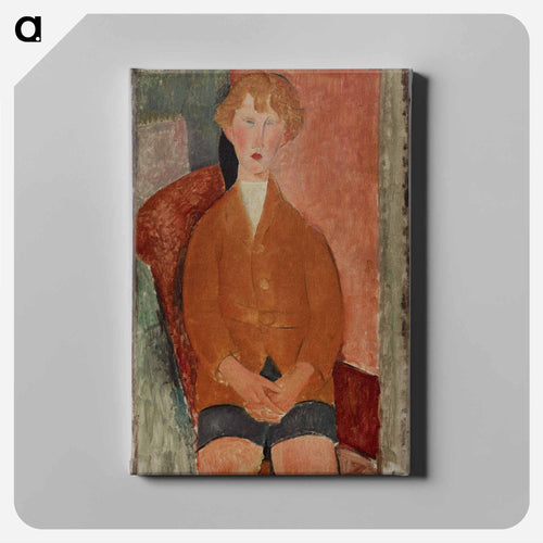 Boy in Short Pants - アメデオ モディリアーニ Canvas.