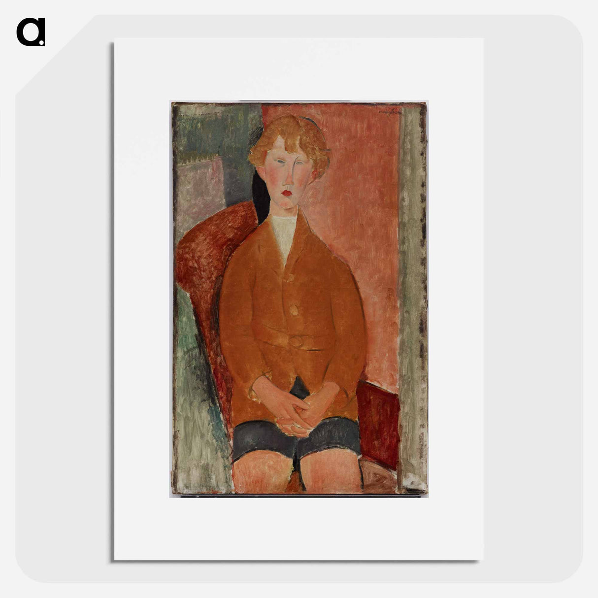 Boy in Short Pants - Amedeo Modigliani Poster.