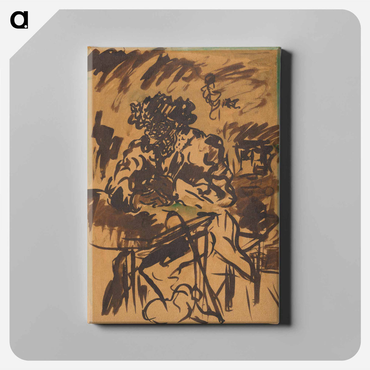 Study for at the table - アーノルド ピーター ワイズ クビンチャン Canvas.