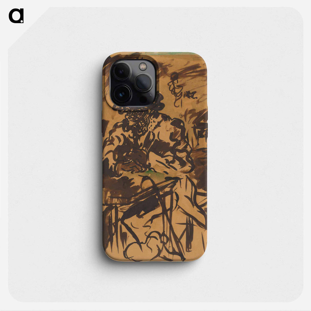 Study for at the table - アーノルド ピーター ワイズ クビンチャン Phone Case.