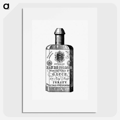 アートポスター-Cologne Bottle from Jersey Illustrated
 - 大英図書館 Poster.