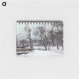 Snow at Louveciennes - カミーユ ピサロ Memo.