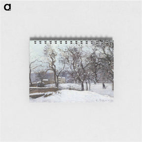 アートメモ帳-Snow at Louveciennes - カミーユ ピサロ Memo.